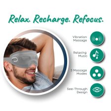 Eye Spa Pro Silicone Heated Eye Massager with Music