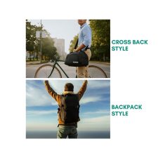 Swift Companion- Convertible Travel Duffle + Backpack with Shoe Compartment