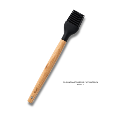 Silicone Basting Brush With Wooden Handle