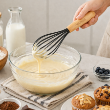 Silicone Whisk With Wooden Handle