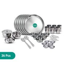 DineAura Stainless Steel Dinner Set 36 pcs