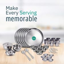 DineAura Stainless Steel Dinner Set 36 pcs